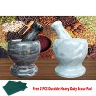 Ready Stock High Quality Marble Kitchen Mortar / Pestle Batu Lesung / Mortar Pestle Kitchen Tools