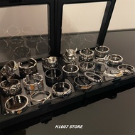 Hip Hop Style New Style Distressed Street Wear Ring Men Adjustable Ring Female Hip Hop Niche Design 
