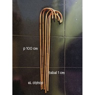 1 meter Curved Rattan Stick Dancer Stick