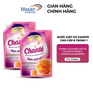 Combo 2 Nước Giặt Xả Chanté Cao Cấp 8 Trong 1 Túi X 3.4Kg/3.05KG