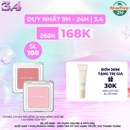 Combo 2 Phấn Má Hồng Judydoll 02 Hoa Hồng Khô 2g + 44 Hồng Sữa 2g
