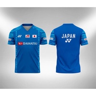 Kaos/Tshirt/Baju/JERSEY BADMINTON JAPAN YONEX- ALL England - 2022 (Free nickname)