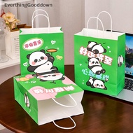 ever Cartoon Panda Gift Bag Student Cute High-Looking Paper Bag Children's Day Inspirational Handbag Gift Packaging Bag ev