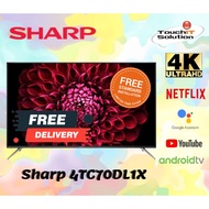 Sh arp AQUOS 70 Inch DL1X 4K UHD 70DL1X Android TV 4TC70DL1X