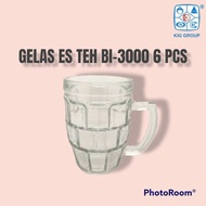 GELAS ES TEH BI-3000 SET 6 PCS KIG/GELAS JUMBO/GELAS BIR