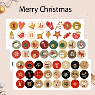 24pcs / Sheet Round self-adhesive Sticker Christmas Stickers Sealing sticker Gift Decoration