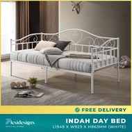 Daybed Standard Single Metal Bed Frame Solid Sofa Bed Bedroom Furniture Flexidesignx INDAH