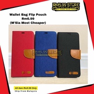 (Luxury Wallet Leather Mercury Flip Bag) Samsung A17 A07 S7 Edge S8 S9 S10 Plus A9 2018 A14 A34 A54 