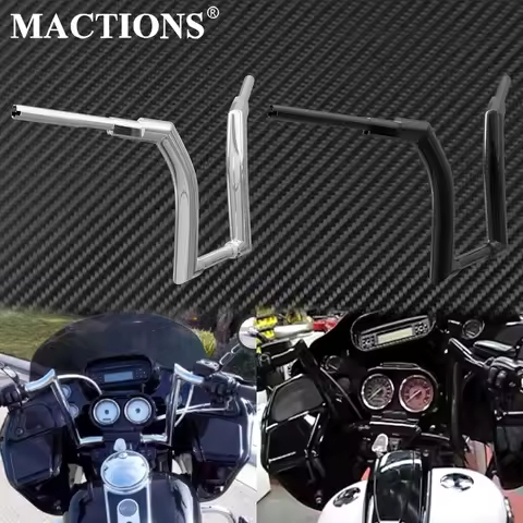 Motorcycle 12" 14" 16" Bar Handlebars Black/Chrome Z Drag Bar Wet Clutch For Harley Touring FLHRXS R