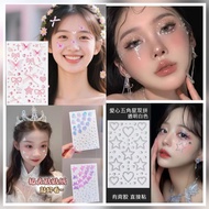 3D Glitter Face Eye Rhinestones Diamond Jewelry Sticker Makeup Art Eyeliner Tattoo Body Nail Art 美甲贴