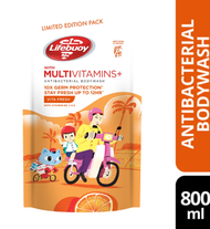 LIFEBUOY Antibacterial Bodywash Vita Protect REFILL Pack 800ML - With Vitamin B3 C & E 10X Germ Prot