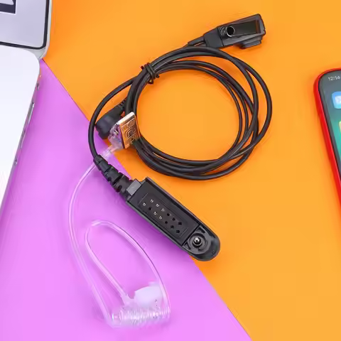 Practical Earphone Earpiece Headphone Mic PTT Earphone Walkie Talkie Headset Privacy Accessories for