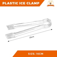 Ice Cube Clips Transparent Plastic Tongs Plastic Buffet Serving Tongs