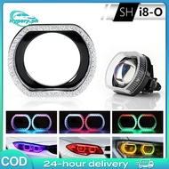 AYOTO LED 3D 2D RGB bluetooth APP control crystal BMW projector shroud angel eye custom 2.5/1.5 inch