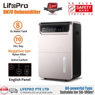 【70L/D for a Whole House】LifePro DH70 70L/D Dehumidifier/ 8L Water Tank/ English Panel/ 3-PIN SG Plug/ 2 Years Warranty