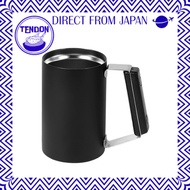 [BLKP] Pearl Metal Vacuum Insulated Beer Mug Cup Mug 360ml Fits a Can Stainless Steel BLKP Black AZ-