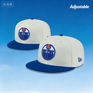 Baseball Cap,New Era Edmonton Oilers  Chrome White 9FIFTY  Snapback Cap multi-color embroidered  cla