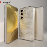 IBMRS for Samsung Galaxy S24/S24+/S24 FE case,Shockproof Anti-fingerprint transparent camo phone cas