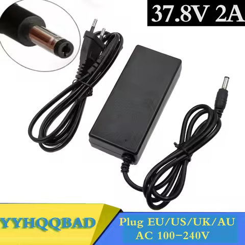 37.8V 2A polymer lithium battery charger for 9S li-ion battery pack DC5525 Portable Charger