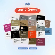 MUSIC QUOTES STICKER ️ PLAYLIST ️ JOURNAL BOOK STICKER ️ DECO ️ JOURNAL QUOTE STICKER