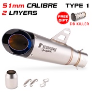 【Hot demand】 Motorcycle Exhaust C22 Muffler Escape Moto DB Killer GP-Project For Honda R6 R15 R1 R3