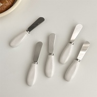 HERA Butter Knife Cheese Cream Cutter Dinner Table Stainless Steel Ceramics Handle Cutlery