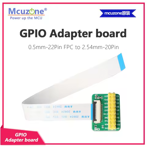 GPIO Adapter board,0.5mm-22Pin FPC to 2.54mm-20Pin for RPi CM5 tiny board