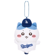 Chiikawa X MLB TOKYO 小八貓棒球衣道奇隊款毛公仔掛飾吊飾