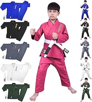 Kids Brazilian Jiu Jitsu Gi For Kids BJJ Gi Youth Grappling Kimonos Preshrunk Lightweight Martial Ar