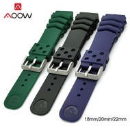 Sport Silicone Strap 18/20/22mm Waterproof Diver Rubber Watchband Replacement Bracelet Band Watch Accessories for Seiko