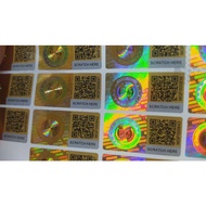 Hologram Sticker QR Code  ORIGINAL Logo