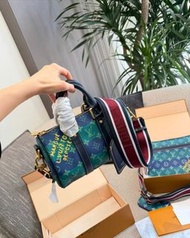 ✨Louis Vuitton keepall 25塗層帆布單肩手提包 男款 彩色