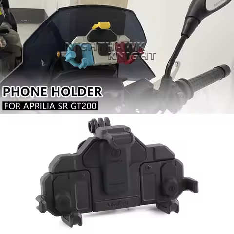 New SR GT200 Navigation Bracket For Aprilia SR GT 200 2022 2023 Motorcycle GPS Phone Holder Stand 12