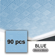 90pcs 3D Wallpaper Brick 35x38cm Sticker Foam Self Adhesive Wallpaper Design Wall Decor for Househol