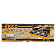 Kunci Sok Soket Shock Set 10Pcs 1/2" Socket Set INGCO HKTS12101