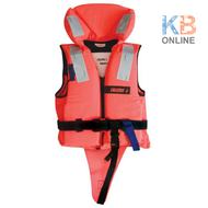 เสื้อชูชีพ แบบมีคอ นกหวีด แถบ ISO 12402-4 สำหรับผู้ใหญ่ 90kg 100N