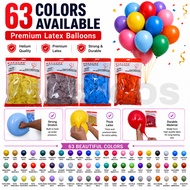 [100PCS BULK] MASACOS 12 Inch 3.2g Premium Thick Latex Balloon Pastel Retro Party Pack