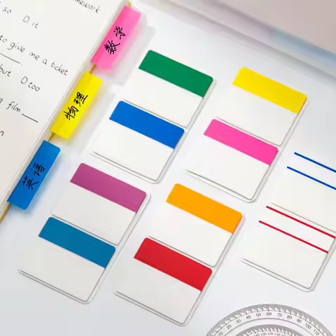 50 Sheets Transparent Index Sticky Notes To Do List Marker Label Reading Bookmark Paper Notepad Scho