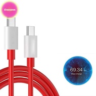 Cheesenm Type C USB SUPERVOOC 2.0 Fast Charging Cable For OnePlus 9R 10 Pro 10R 11 11R 12 13 Nord 2T