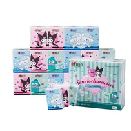 4-Ply Soft Tissue Sanrio Cute Tissue Pack 7 Sheets per Pack 100% Virgin Wood Pulp Portable Pocket Ti