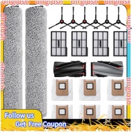 【D&F】Includes:2 Mop Roller Brush,1 Set Main Brush,6-Side Brush 4-Filter,6-Disposal Dust Bags Vacuum 