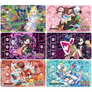 Diy 60x35x0.2cm PTCG Pokemon Dedicated Battle GAME Card Mat Lillie Marnie Rosa Serena Gift Toy Game 