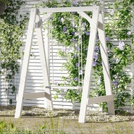 Balcony Chair Solid Wood Household Outdoor Bench Multifunctional Swing Antiseptic Wood Outdoor Chair