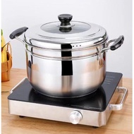 Stainless Steel Steamer Pot / Steamer Pot Multipurpose Steamer Pot Langseng Steamer Glass Strainer B