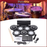 [PETSOLA] Electronic Drum Set Compact for Beginner and Professional Digital Drum Pad