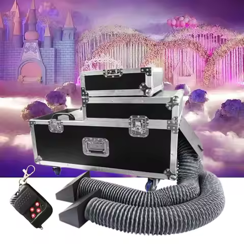 2000/3000/4000/5000W Water Mist Machine Low Lying Fog Smoke Machine DMX Remote Control Wedding Equip