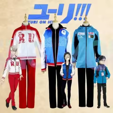 Anime Yuri! ! ! on ICE Yuri Katsuki \ Y204TDH0 Victor Nikiforov \ Yuri Plisetsky Cosplay Costume Hig