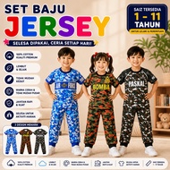 READY STOCK (1Y-7Y) BOMBA Kids Pajamas - Pyjamas Sleepwear Boys Baju Tidur Askar Budak Kanak-Kanak L
