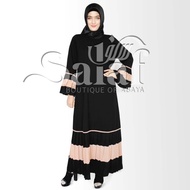 Gamis Muslimah Pesta Abaya Hitam Maxi Dress Arab Saudi Turki Turkey