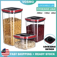 VOSMO 600-2000ml Airtight Sealed Food Container Dry Food Storage Box Jar Airtigh Bekas Kedap Udara 密